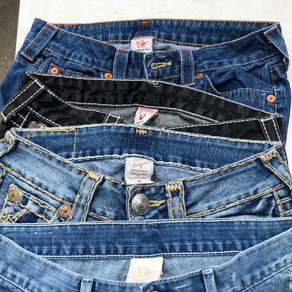 True religion jeans bundle 2-26 and 1-27 lot of 3